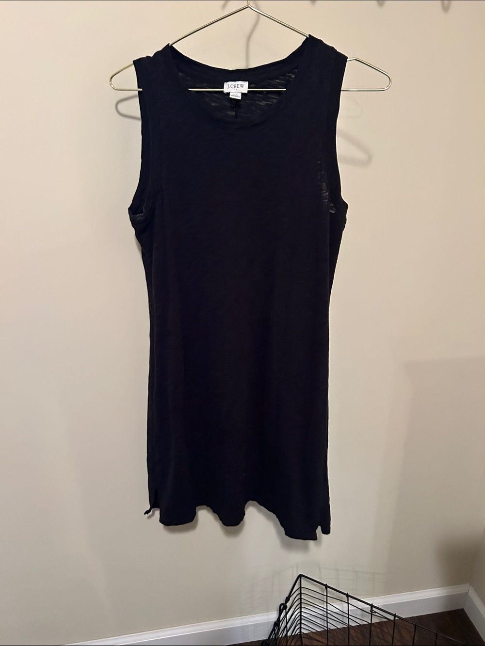 J. Crew Black Sleeveless Crewneck dress size XS